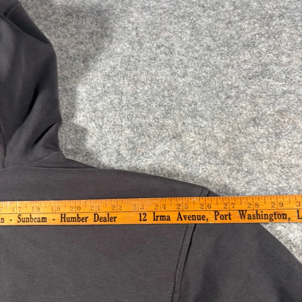 VTG Adidas Black Hoodie Sweatshirt Pullover Embroidered Logo Size 2XL‎ 90s Faded